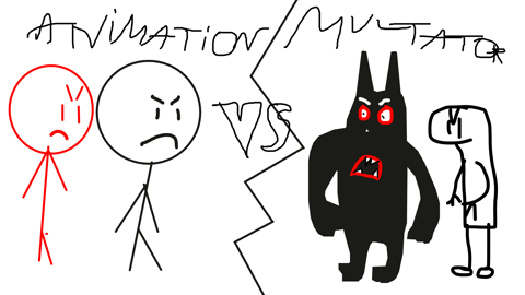Помогите мне сделать анимацию animation vs multator